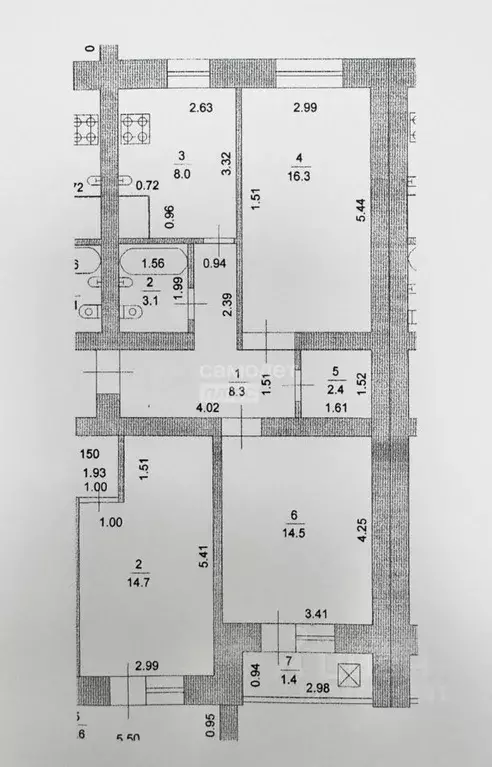 2-к кв. Марий Эл, Йошкар-Ола ул. Прохорова, 48В (54.0 м) - Фото 2