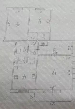 3-к. квартира, 64,9 м, 4/5 эт. - Фото 0
