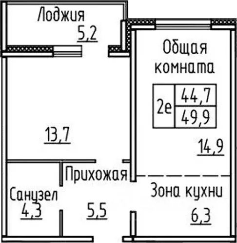 2-к кв. Новосибирская область, Новосибирский район, Мичуринский ... - Фото 1