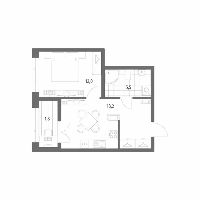 1-комнатная квартира: Новоселье, бульвар Белых Ночей, 3 (37.5 м) - Фото 1