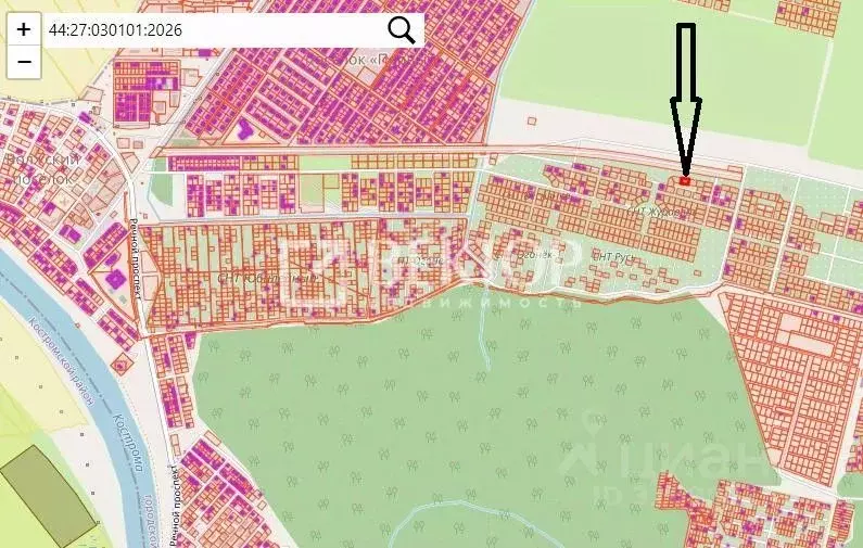 Участок в Костромская область, Кострома ул. Владимира Люсина (10.5 ... - Фото 1