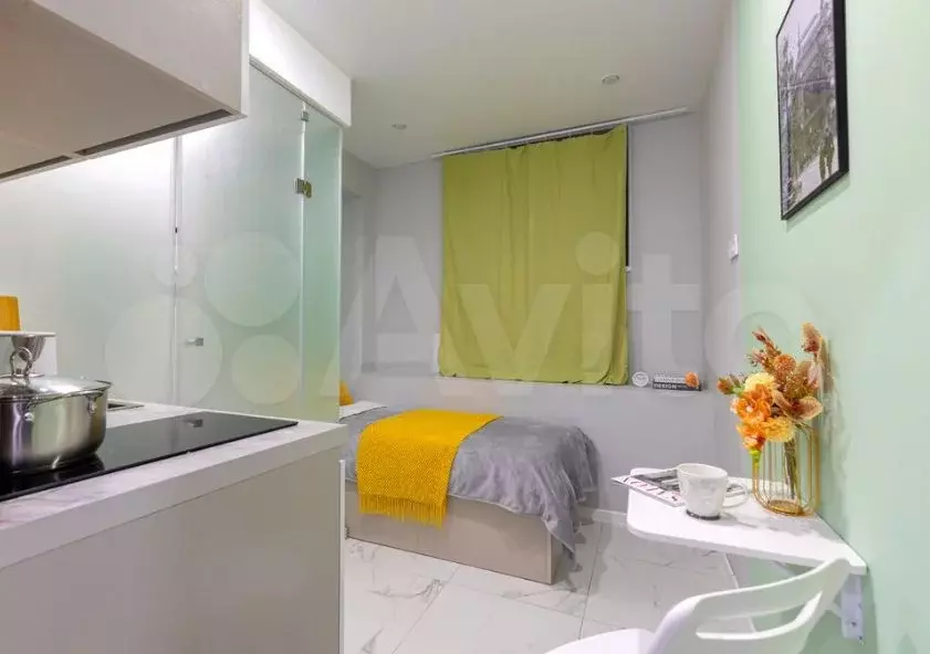 Апартаменты-студия, 10 м, 1/6 эт. - Фото 1