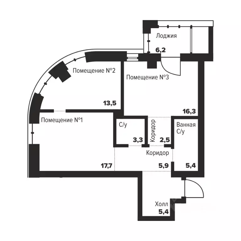 2-к кв. Челябинская область, Челябинск ул. Труда, 157А (70.0 м) - Фото 0