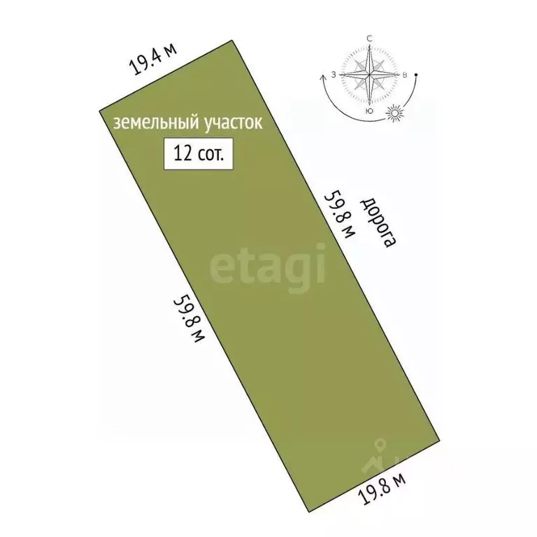 Участок в Крым, Ленинский район, Мысовское с/пос, с. Семеновка ул. ... - Фото 2