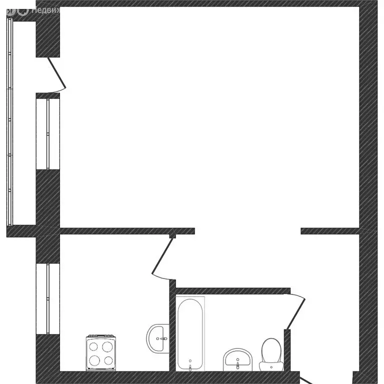 1-комнатная квартира: Златоуст, Зелёная улица, 24 (28.5 м) - Фото 1