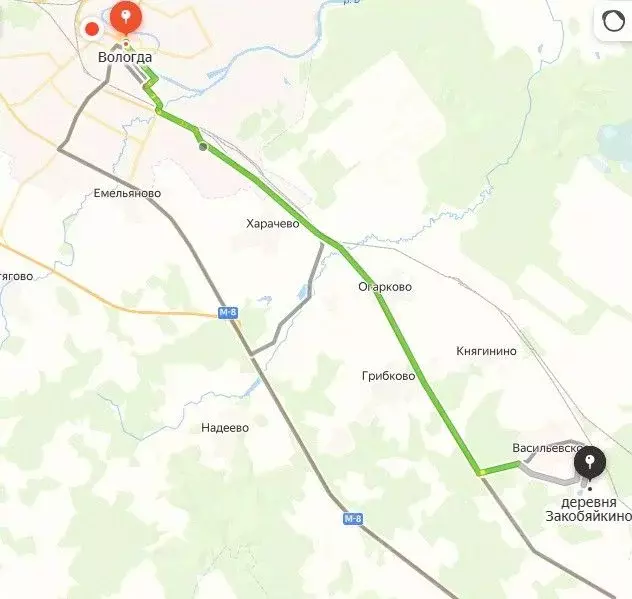 Участок в Вологодская область, д. Закобяйкино  (15.0 сот.) - Фото 1
