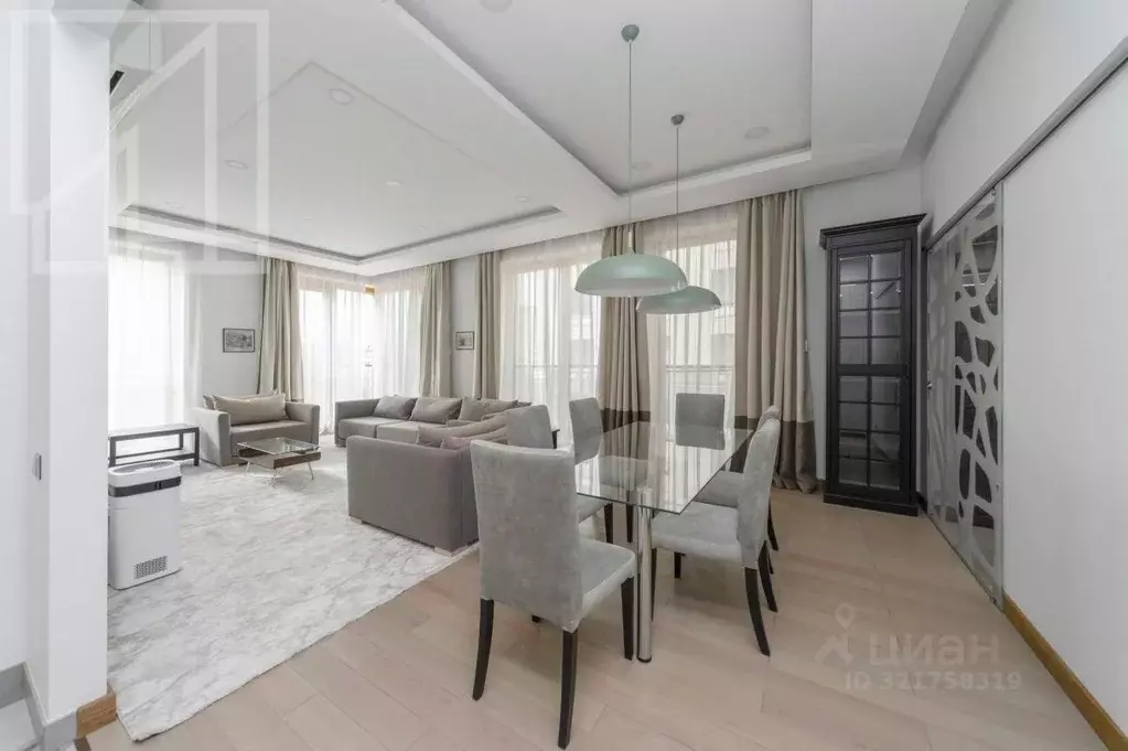 4-к кв. Москва 1-й Смоленский пер., 21 (170.0 м) - Фото 2