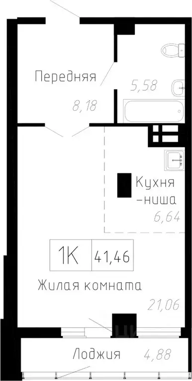 1-к кв. Приморский край, Владивосток Чайка мкр, Чайка жилой комплекс ... - Фото 0