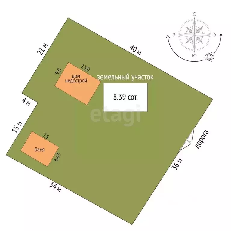 Участок в Калужская область, Калуга Правобережный проезд, 7А (13.0 ... - Фото 2