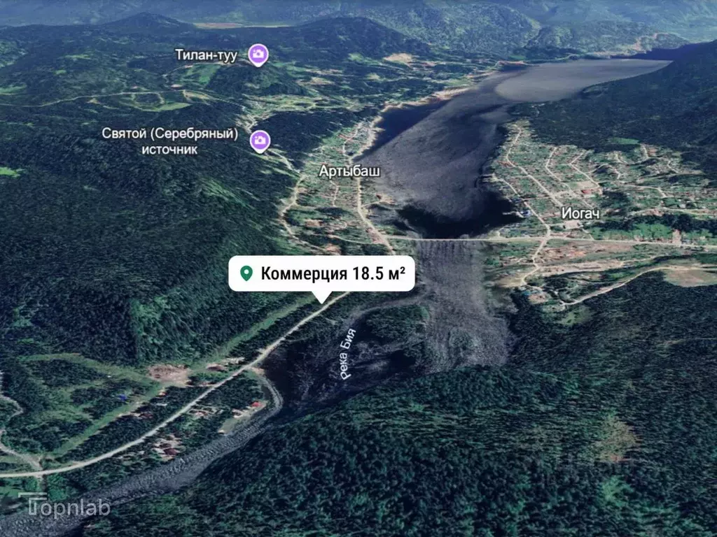 Торговая площадь в Алтай, Турочакский район, с. Артыбаш ул. Береговая, ... - Фото 2