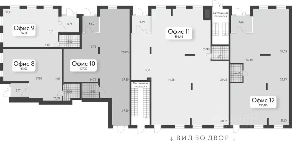 Офис в Свердловская область, Екатеринбург Академический мкр, 13-й ... - Фото 1