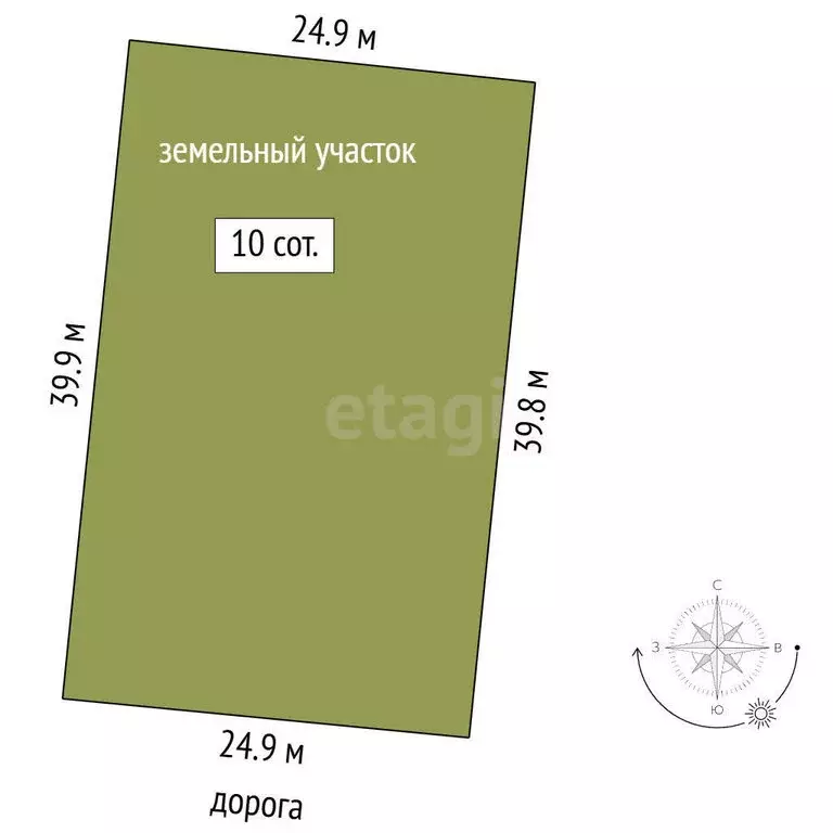 Участок в деревня Малая Шильна, микрорайон Восточный, Садовая улица ... - Фото 1