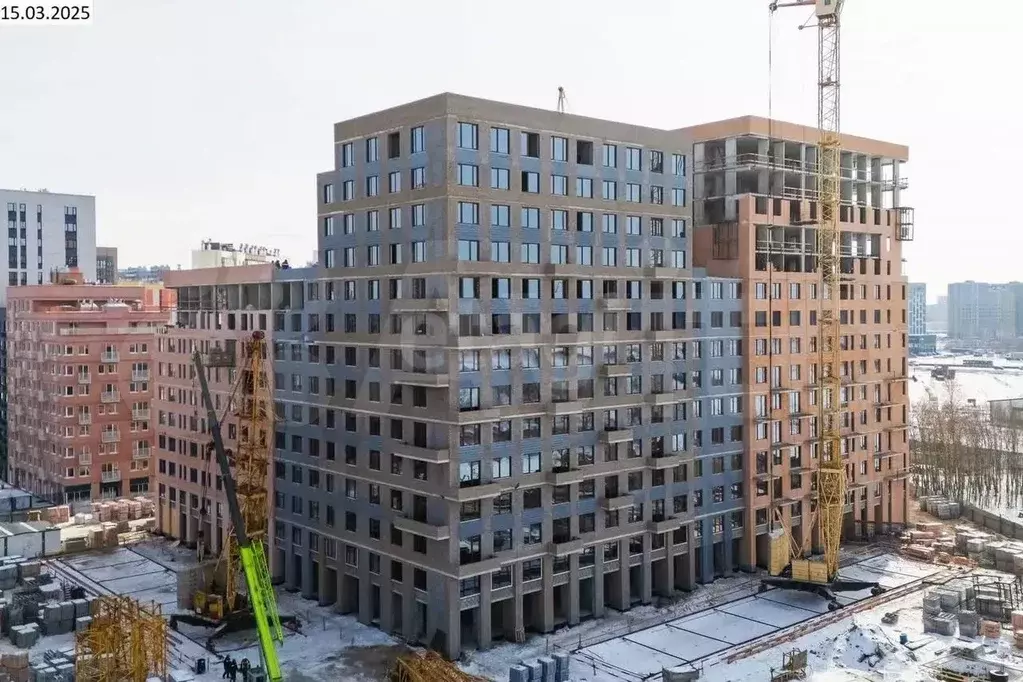 2-к. квартира, 65,4 м, 3/13 эт. - Фото 1