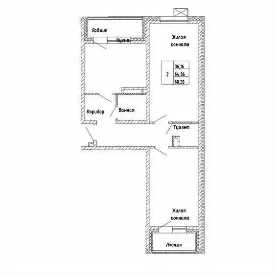 2-к кв. Сахалинская область, Южно-Сахалинск Горизонт жилой комплекс ... - Фото 0