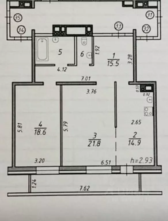 2-к кв. Иркутская область, Иркутск ул. Лермонтова, 267/4 (78.0 м) - Фото 1