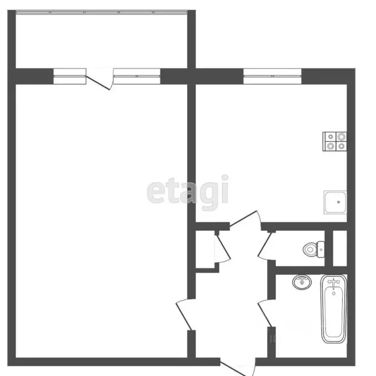 1-к кв. Тверская область, Тверь ул. Паши Савельевой, 27 (38.0 м) - Фото 2