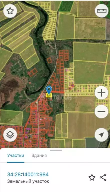 Участок в Волгоградская область, Среднеахтубинский район, Куйбышевское ... - Фото 1