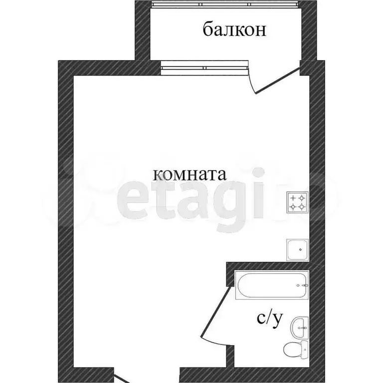 Квартира-студия, 29,1 м, 3/17 эт. - Фото 0