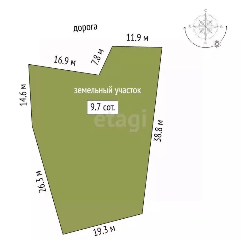 Участок в Саха (Якутия), Якутск ул. Окружная Дорога, 56 (9.67 сот.) - Фото 2