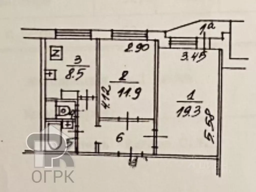 2-к кв. Москва Вешняковская ул., 12К1 (53.0 м) - Фото 1