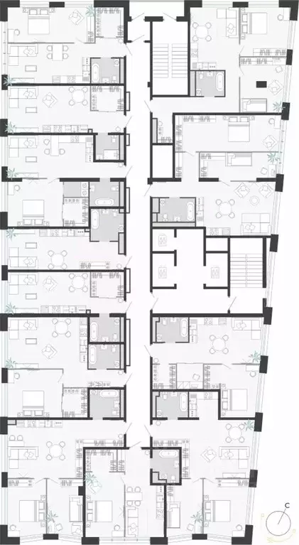Студия Приморский край, Владивосток ул. Нейбута (54.58 м) - Фото 1