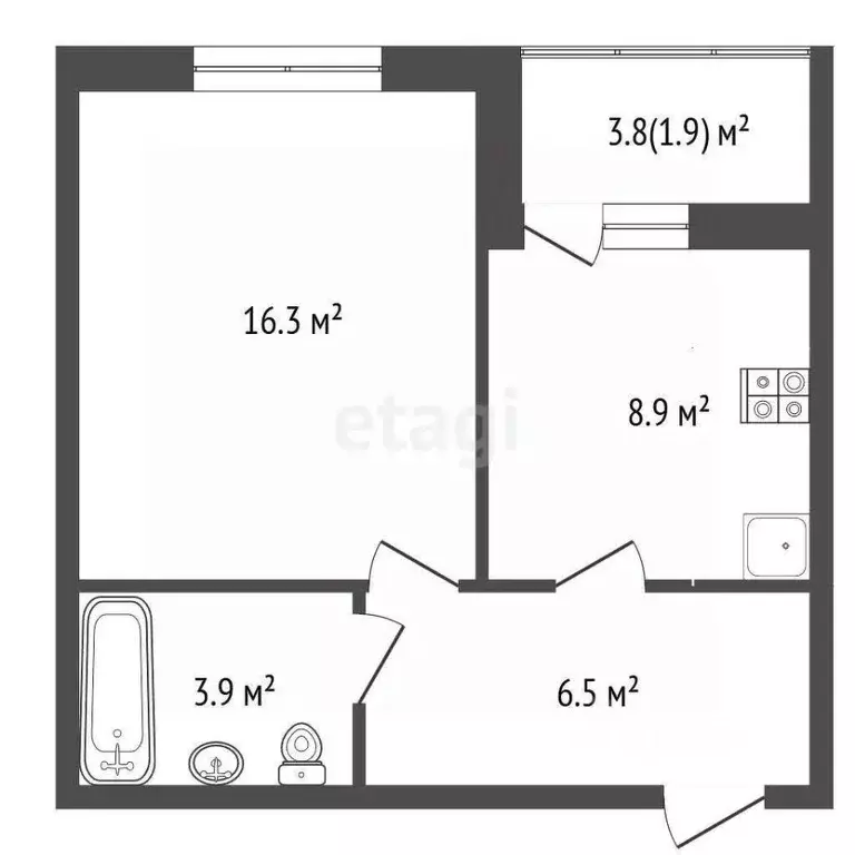 1-к кв. Владимирская область, Покров Покров городской округ, ул. 3-го ... - Фото 2