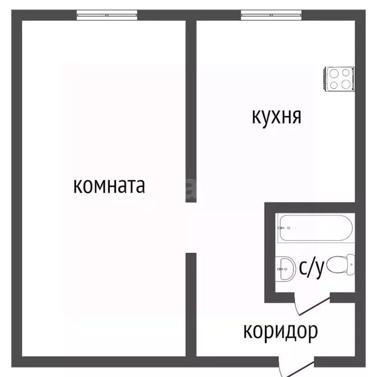 1-к кв. Курганская область, Юргамыш рп ул. Линейная, 7 (37.2 м) - Фото 2