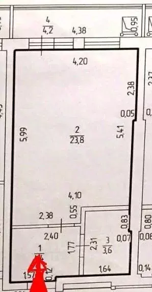 Студия Башкортостан, Уфа ул. Рихарда Зорге, 13/1 (32.0 м) - Фото 2