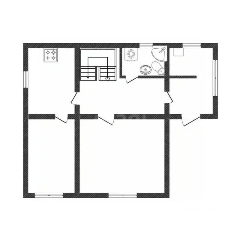 Дом в Алтайский край, Смоленский район, с. Новотырышкино ул. Зеленый ... - Фото 1