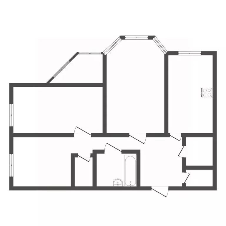 3-к кв. Воронежская область, Воронеж ул. Владимира Невского, 38В (80.9 ... - Фото 2