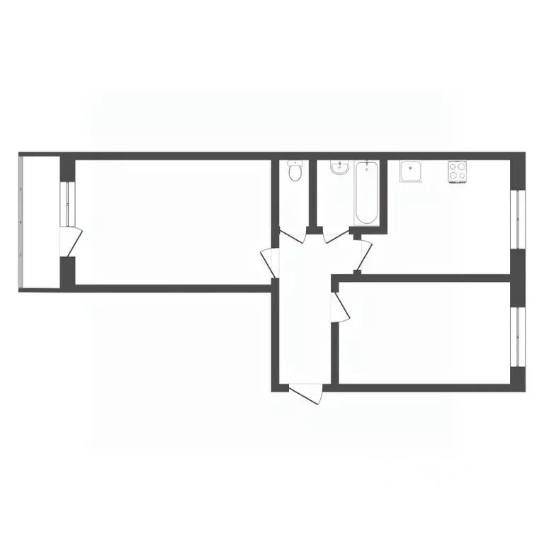 2-к кв. Тюменская область, Тюмень ул. Жуковского, 86 (46.3 м) - Фото 0