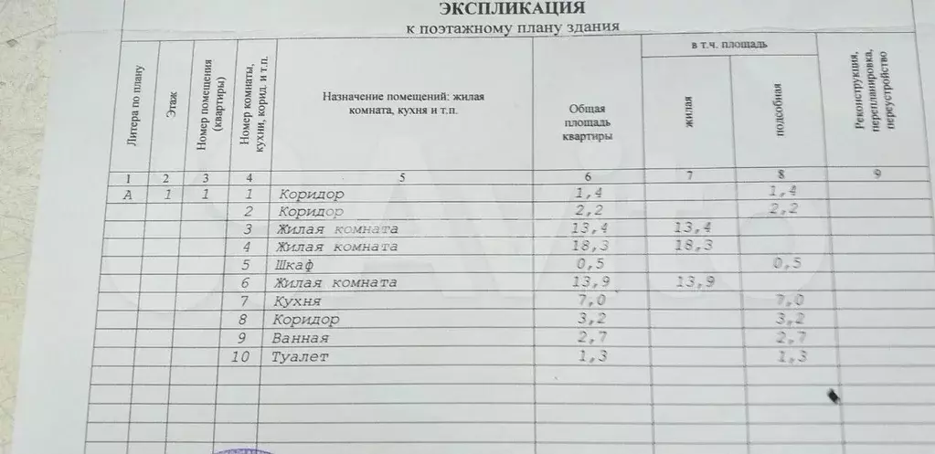 3-к. квартира, 63,9 м, 1/2 эт. - Фото 0
