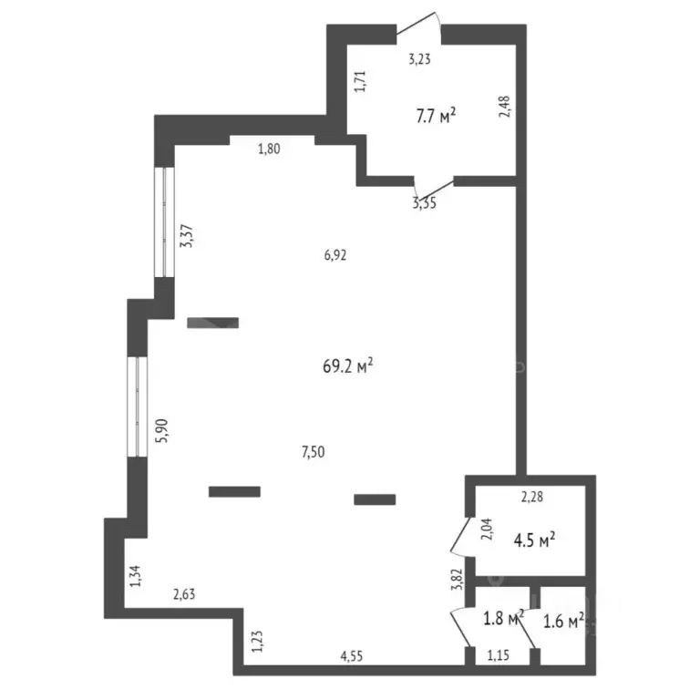 Помещение свободного назначения в Тюменская область, Тюмень ул. ... - Фото 2