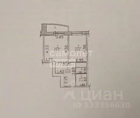1-к кв. Московская область, Люберцы ул. Льва Толстого, 11к2 (45.9 м) - Фото 2