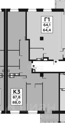 3-к кв. Волгоградская область, Волгоград Тулака мкр, ул. ... - Фото 2