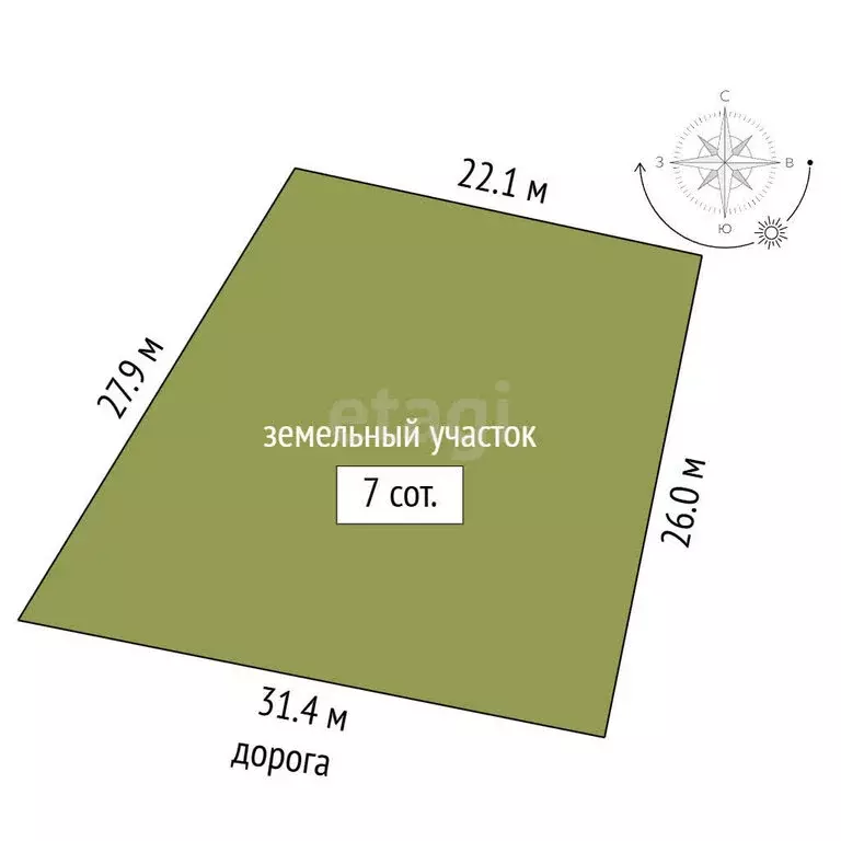 Участок в Аксай, улица Михаила Ковалёва (7 м) - Фото 1