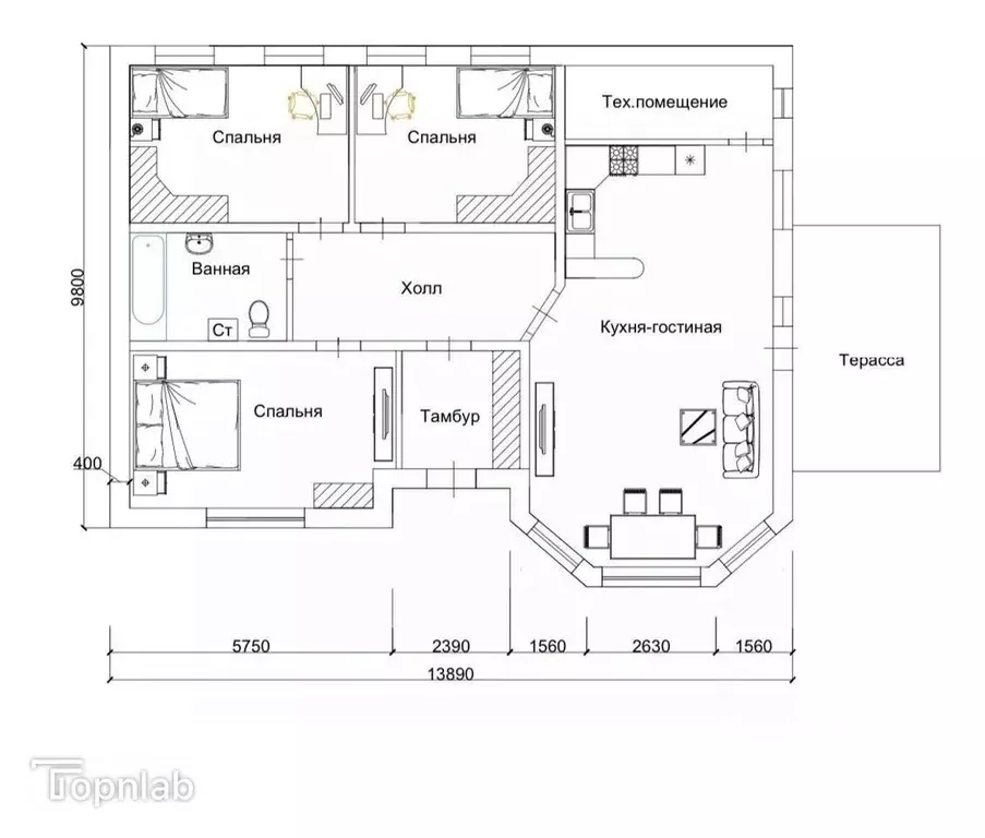 Дом в Ставропольский край, Шпаковский муниципальный округ, с. Татарка, ... - Фото 2