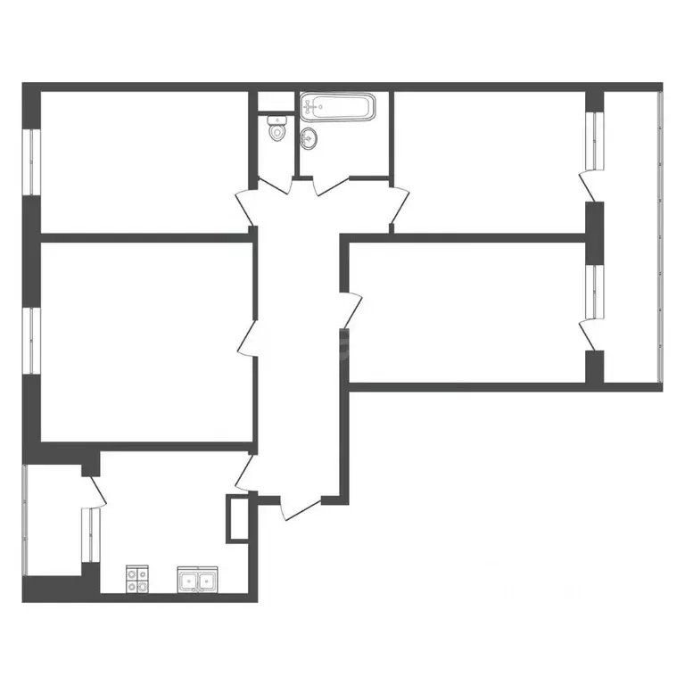 Комната Москва 1-я Владимирская ул., 19/1 (16.0 м) - Фото 2