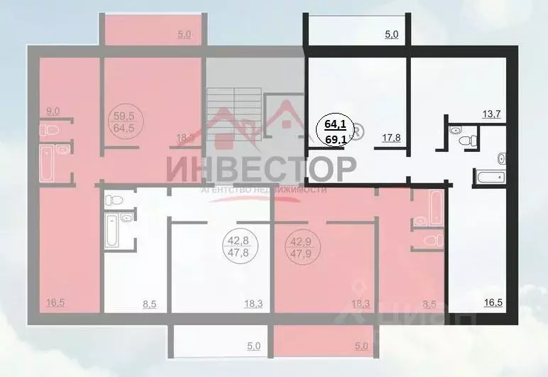 2-к кв. Челябинская область, Челябинск ул. Трашутина, 11 (64.1 м) - Фото 2