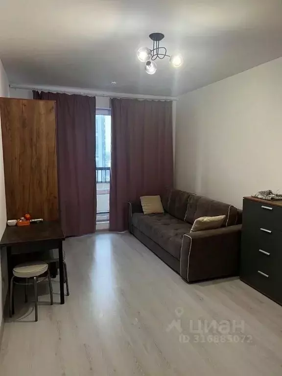 Студия Санкт-Петербург аллея Арцеуловская, 17 (29.7 м) - Фото 1