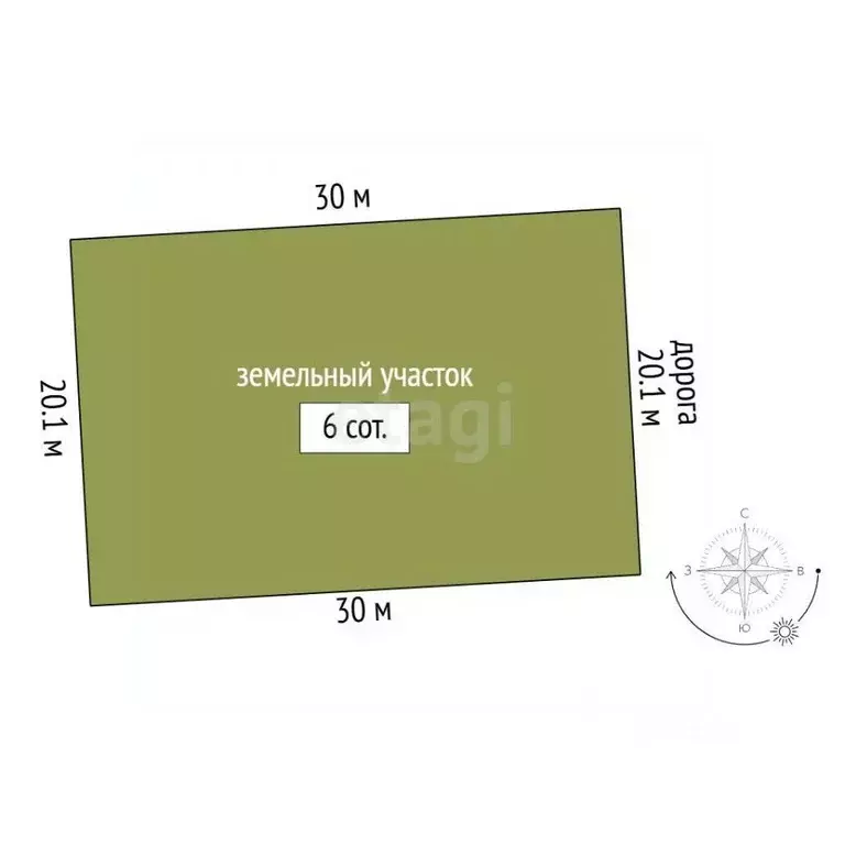 Участок в Крым, Симферопольский район, с. Мирное ул. Абдраима Решидова ... - Фото 2