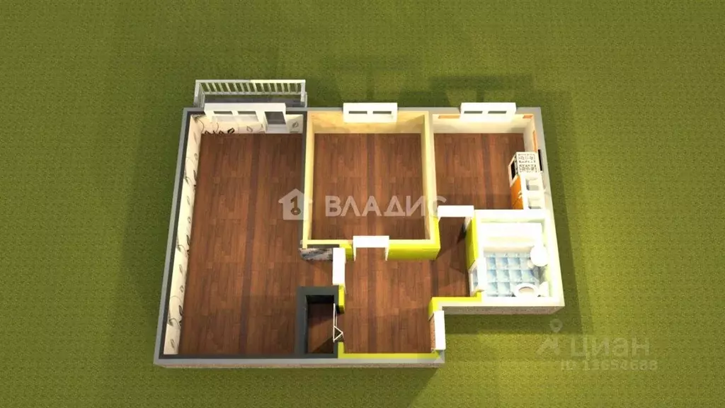 2-к кв. Иркутская область, Ангарск 10-й мкр, 40 (41.2 м) - Фото 2