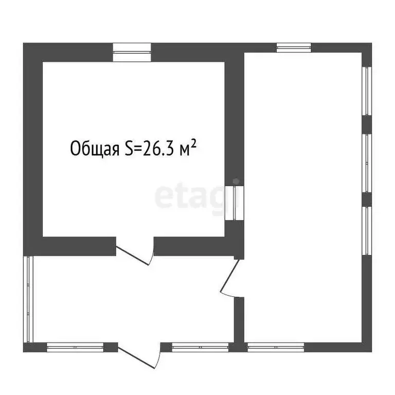 Дом в Новосибирск, СТ Берёзовая Роща (26.3 м) - Фото 1