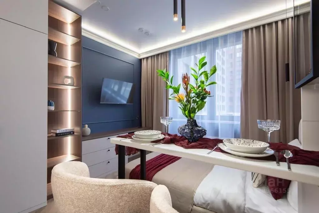 Студия Москва ул. Ивана Франко, 6 (18.0 м) - Фото 1