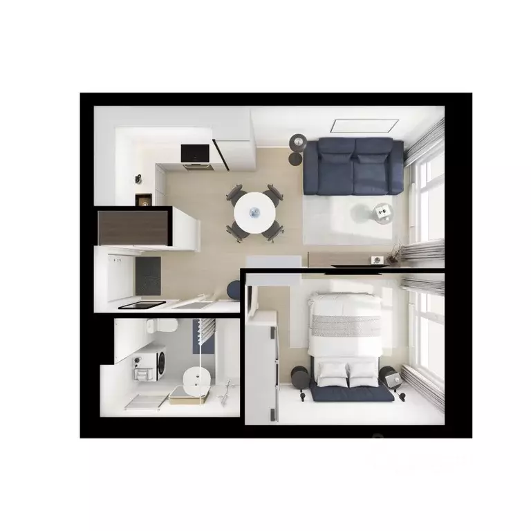 1-к кв. Московская область, Мытищи Ярославский квартал жилой комплекс, ... - Фото 2