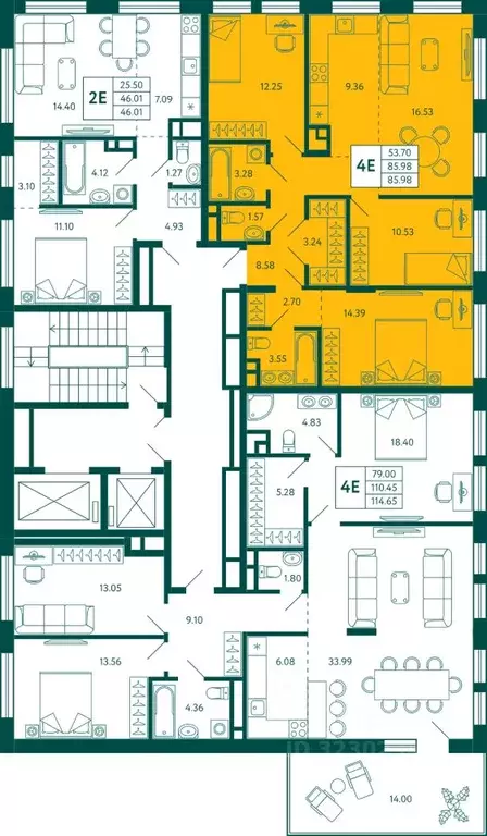 3-к кв. Башкортостан, Уфа Зеленая Роща жилрайон, Терле Парк жилой ... - Фото 2