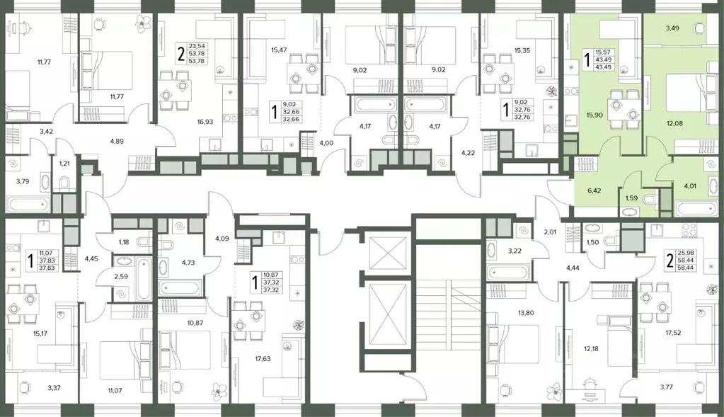 2-к кв. Московская область, Серпухов  (43.49 м) - Фото 2