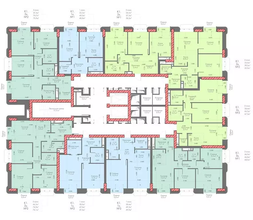 3-комнатная квартира: Владикавказ, Первомайская улица, 27 (68 м) - Фото 2