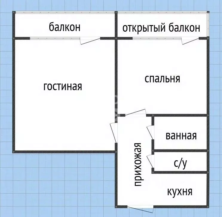 2-к кв. Дагестан, Махачкала просп. Гамидова, 49к8 (48.0 м) - Фото 2