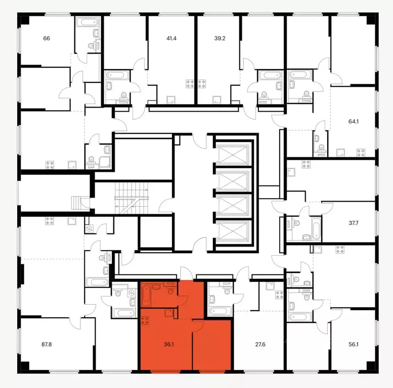 1-к кв. Москва Барклая 6 жилой комплекс, к6 (36.1 м) - Фото 1